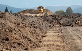 05022021 News Photo: Scott Hammond/ Stuff 
New housing development.
Alabama Road.
Simcox 
Ground preparation .
Nikau Drive 
Nikau Drive Ltd (Wai-iti) is the name of the subdivision.