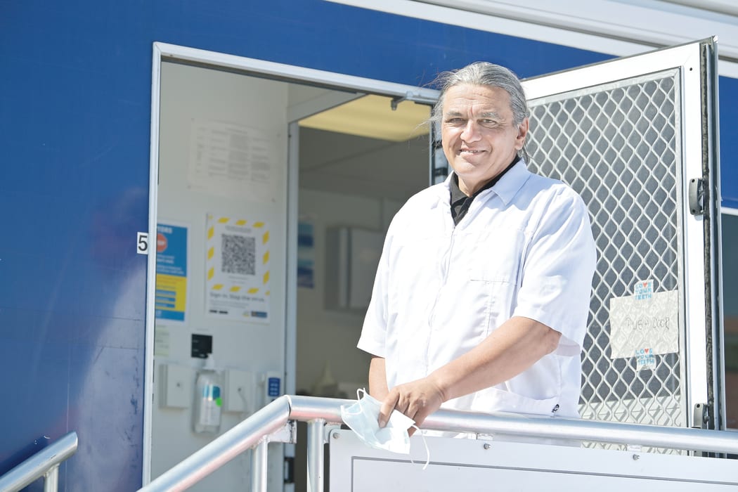 Ashburton dentist Justin Wall travelled up from the South Island to lend a hand in Wairoa this week.
