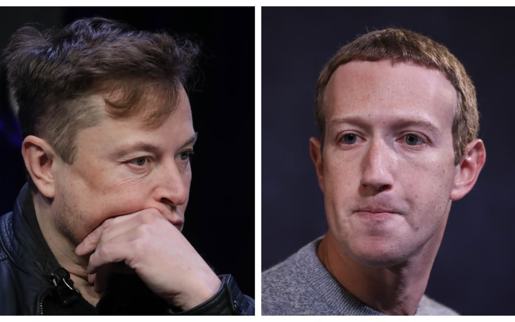 Elon Musk and Mark Zuckerberg.
