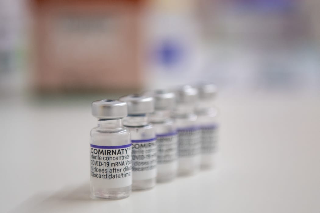 Vials of Corona vaccine from Biontech/Pfizer