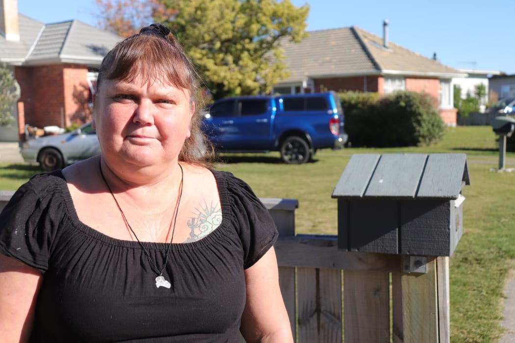 Water was up to the level beside this neighbouring letterbox to Tracey Tasovac’s home