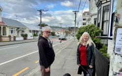 Brennan and Sue Tait on Wellington’s Aro St.