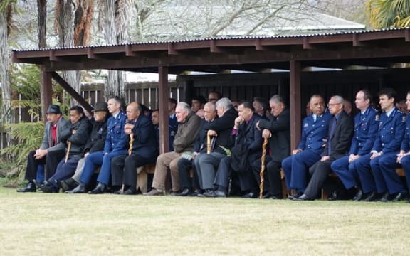 Police Commissioner Mike Bush at Te Rewarewa Marae, 2017