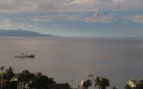 Honiara port, ships, boats, containers - Solomon Islands, bay