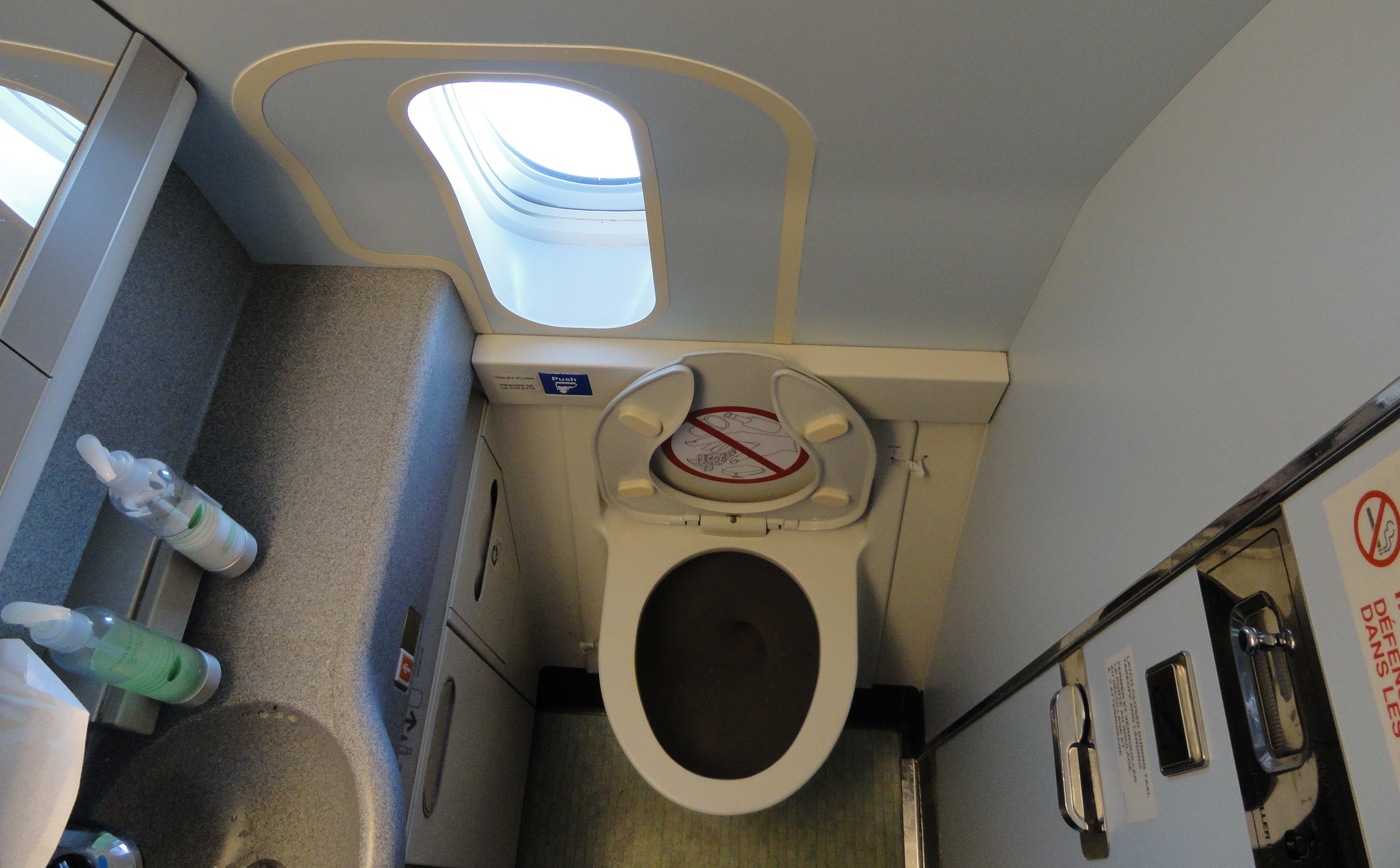 airplane toilet