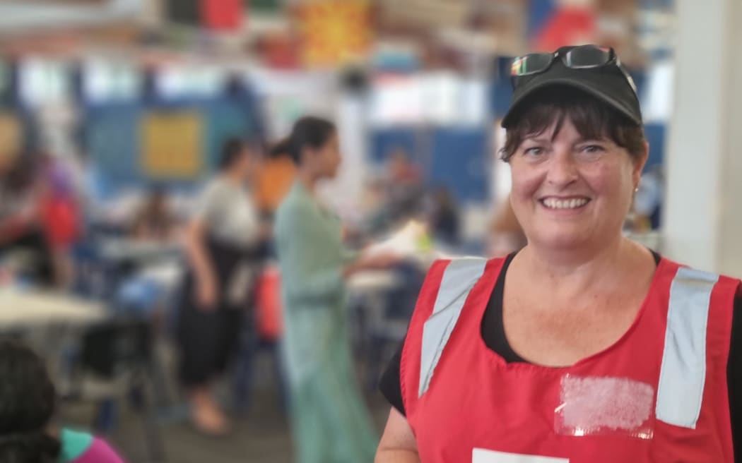Dale Ramshaw, Red Cross northern region emergency response officer at evac centre in Kelston
