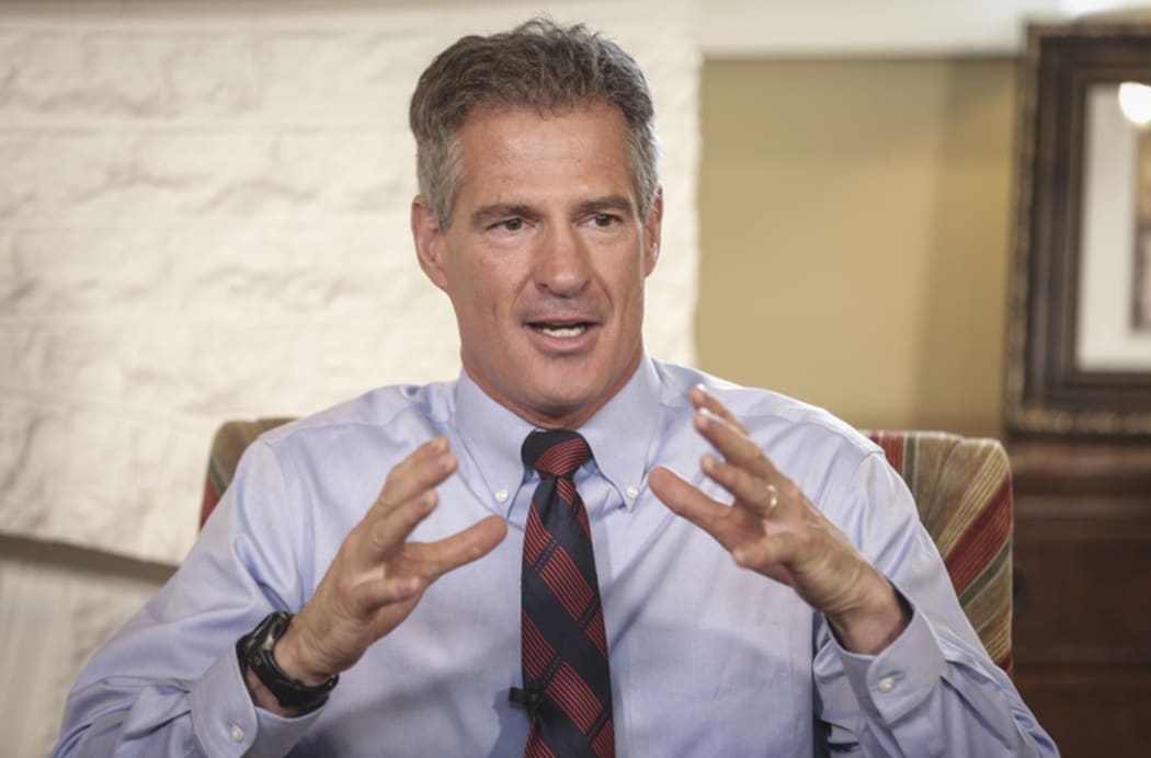 Scott Brown, US Ambassador to New Zealand at his Lower Hutt home.