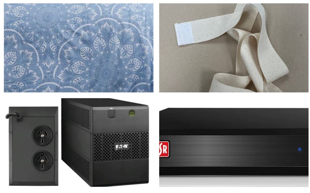 A hard drive, power back up unit, duvet cover and strap were among the items they want to find.