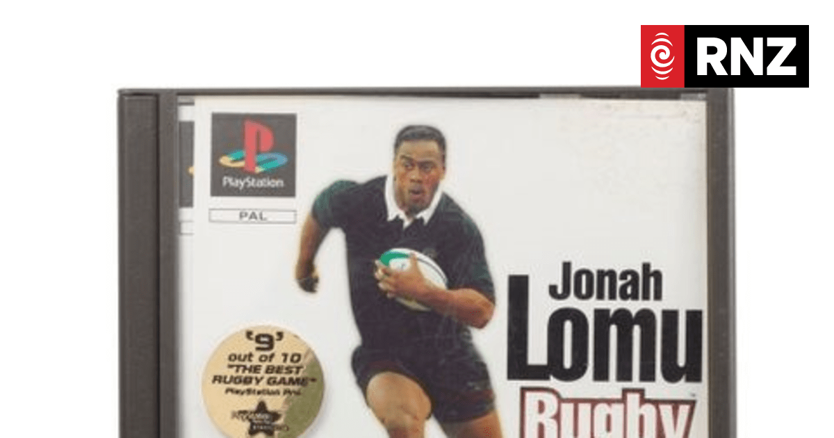 Support PLV Pos Box Jonah Lomu Rugby PS1 - Bon état, Pour Collection Ou Rétro Gaming