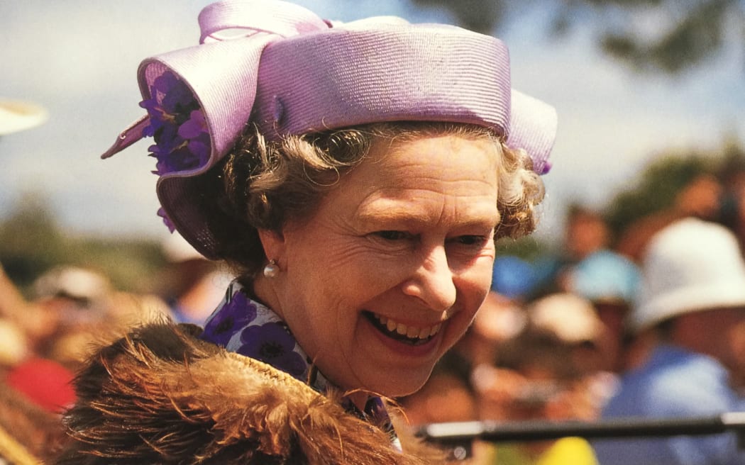 Queen Elizabeth II at Waitangi.