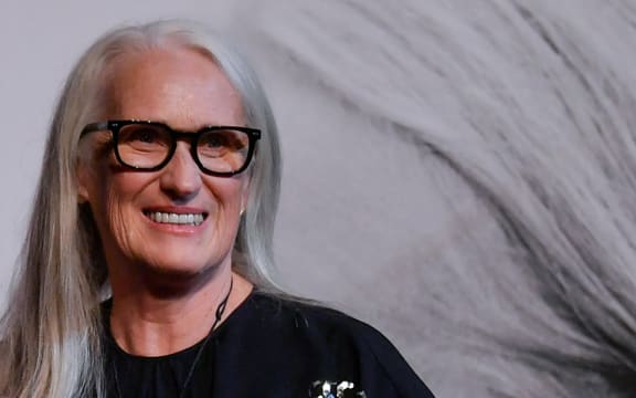New Zealand director Jane Campion arrives to receive the 'Prix Lumiere' during the award ceremony of the 13rd edition of the Lumiere cinema Festival in Lyon, central-eastern France, on 15 October 2021.