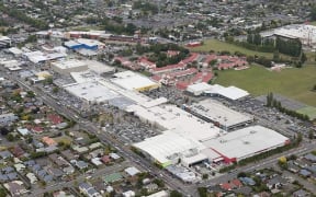 An aerial view of Northlands Mall in Christchurch where 11 stores have been reinstated.