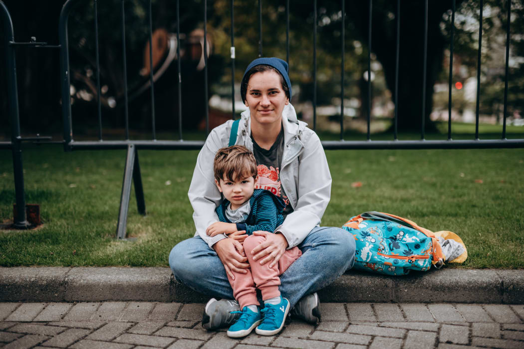 Lucy said she had seen the effect ovarian cancer had, and was at Parliament to support the petition for better treatment options and more funding.