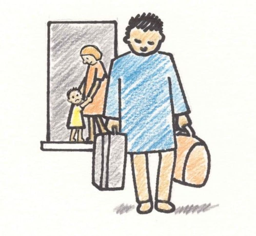 illustration of divorce