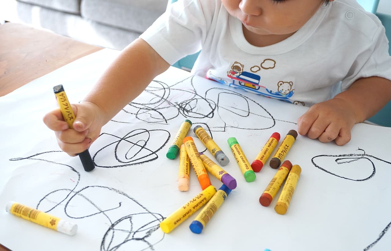 Children start to draw their interpretation of a human form from the age of three or four.