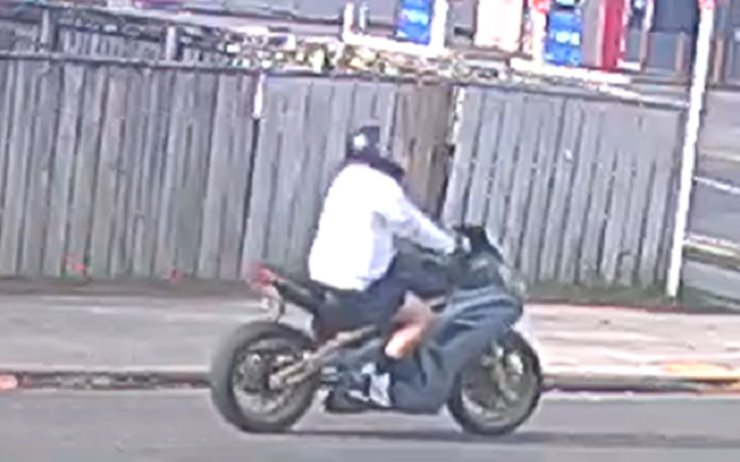 The motorcyclist police say was involved in a fatal hit and run.