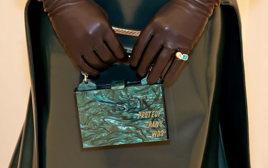 NEW YORK, NEW YORK - MAY 02: (Exclusive Coverage) Tommy Dorfman, purse and jewelry detail, arrives at The 2022 Met Gala Celebrating "In America: An Anthology of Fashion" at The Metropolitan Museum of Art on May 02, 2022 in New York City. (Photo by Arturo Holmes/MG22/Getty Images for The Met Museum/Vogue )