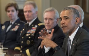 US President Barack Obama meets with Military Combatant Commanders and Joint Chiefs of Staff at the White House.
