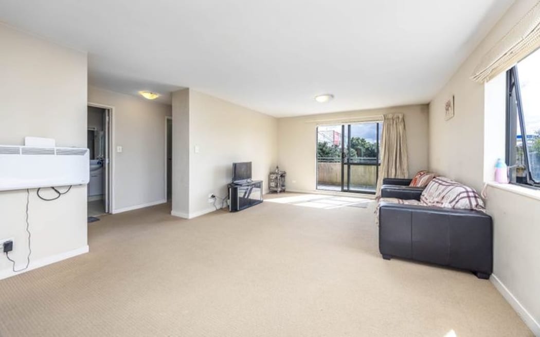 The interior of the Mt Albert apartment that was sold for $50,000 in October.