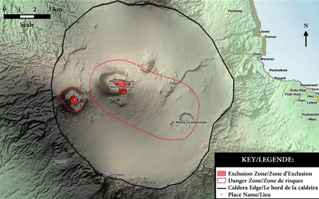 Image in Ambrym Volcano Alert Bulletin issued by the Vanuatu Geo-Hazards Observatory on 22nd July 2015.