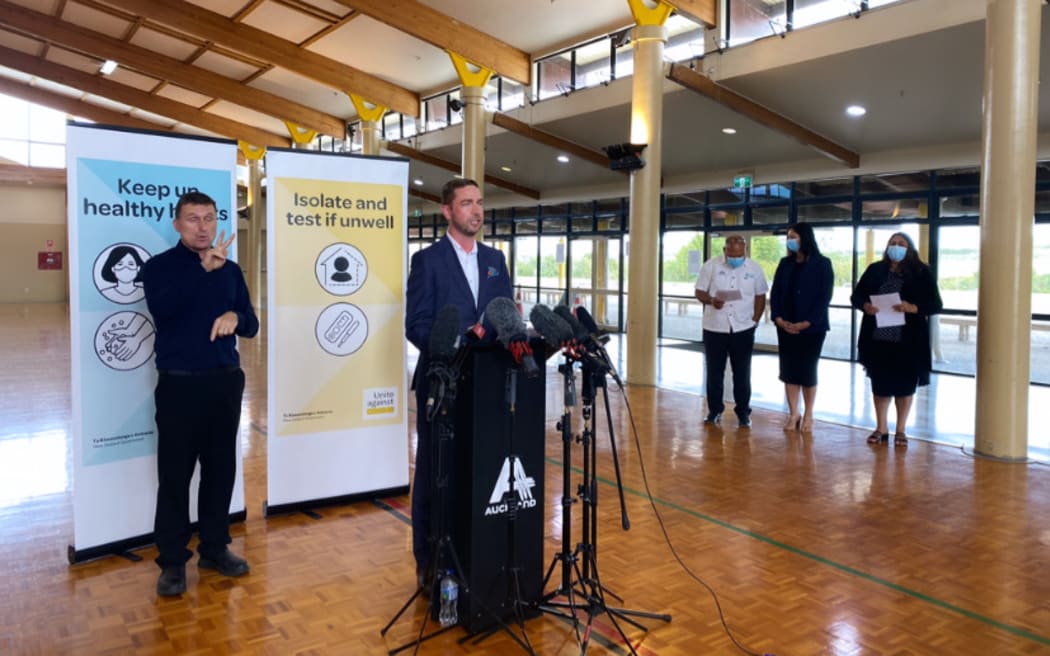 NRHCC Chief Clinical Officer Dr Andrew Old, briefs media about metro Auckland’s response to the Omicron outbreak alongside Pacific health providers.