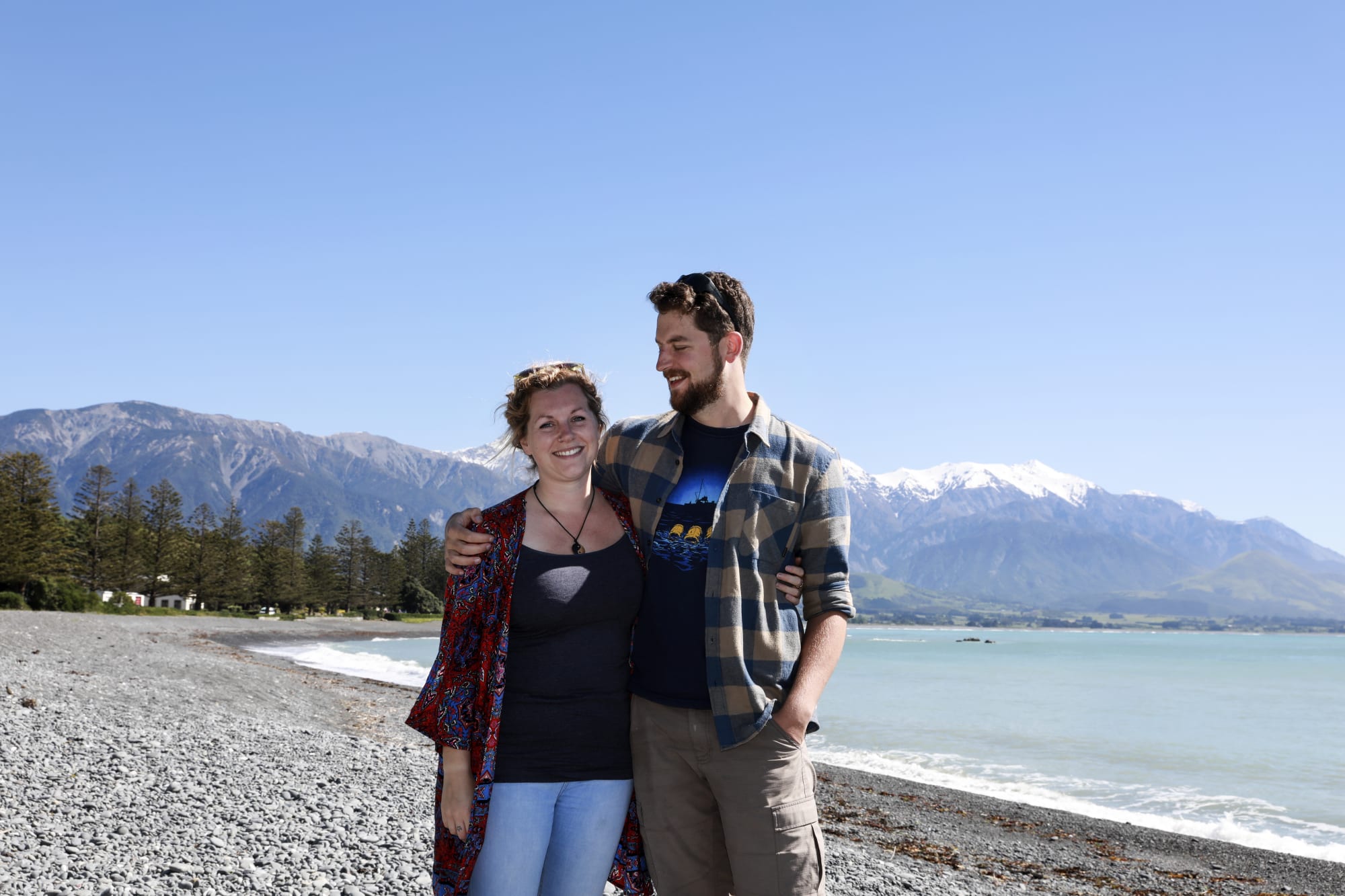 Jenny Worth and Nick Schofield, both from the U.K were working for Encounter Kaikoura at the time of the earthquake. At the end of their visa's they returned to the U.K, arranged new visa's and returned to their much loved home away from home.