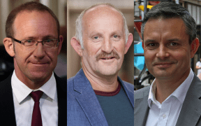 Andrew Little, Gareth Morgan and James Shaw