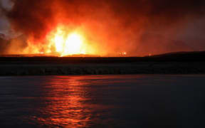 Large fire in Mackenzie District
