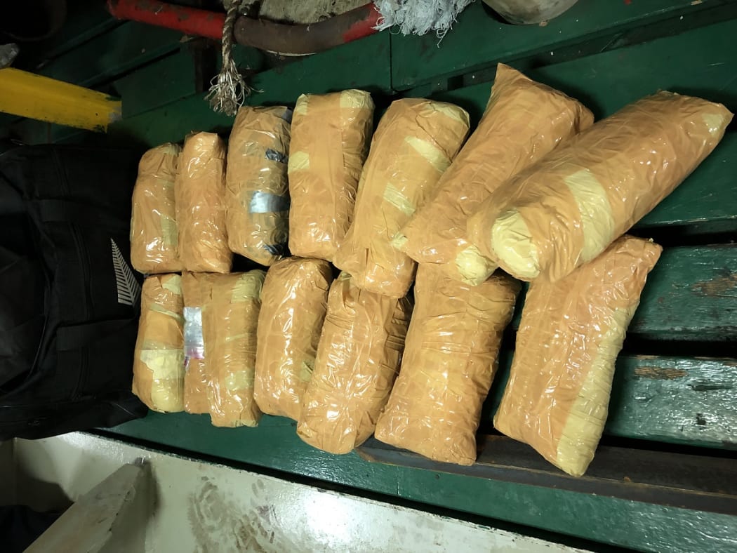 Methamphetamine seized from a ship that arrived in Tauranga from Fiji on 28 November.