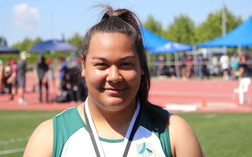 NZ shot putter Maddison Wesche.