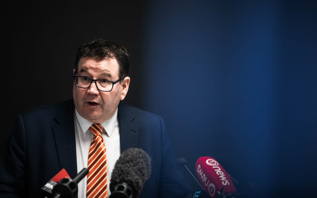Finance Minister Grant Robertson speaks after releasing the half year economic and fiscal update (HYEFU) on 14 December 2022.