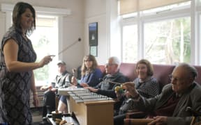 NZ Registered Music Therapist Rani Allan at Music for Life music therapy practice to support older adults in dementia and aged care in Wellington