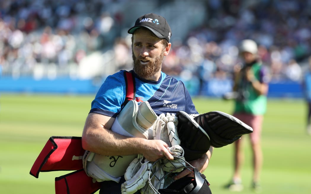 Kane Williamson at training.