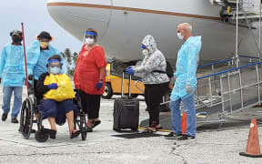 The first group of Marshallese to be repatriated from the US arrived on 31 October