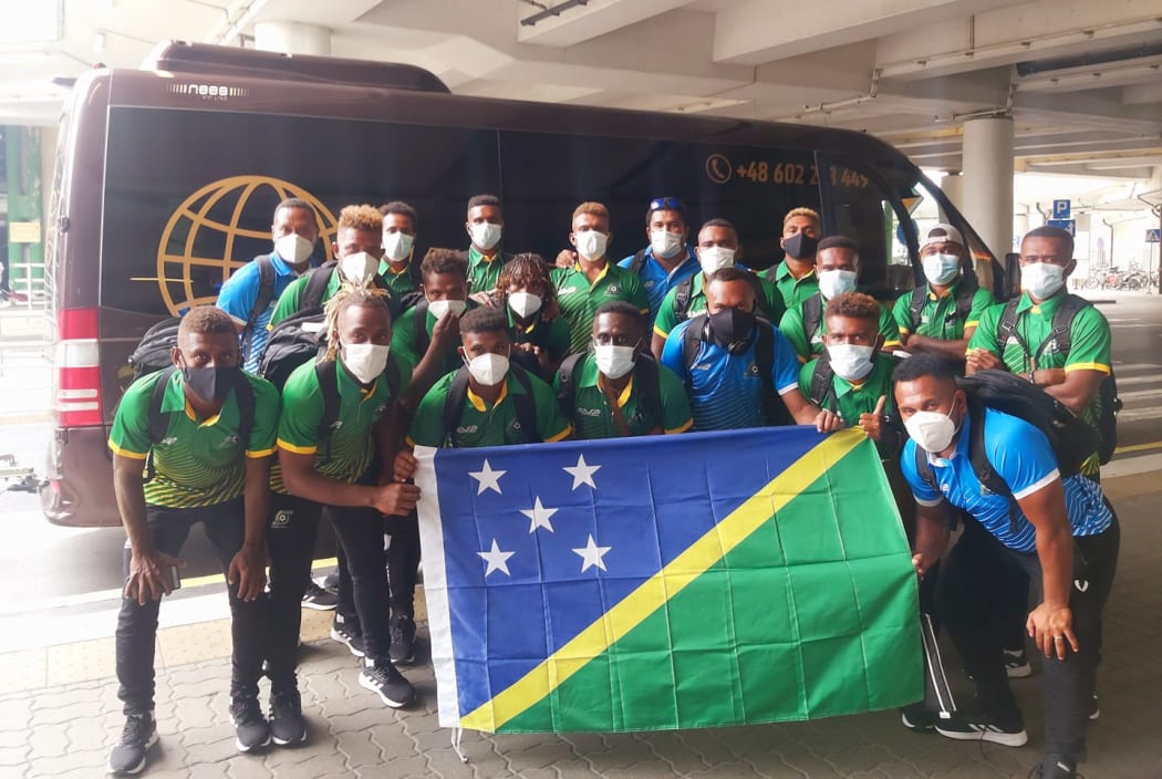 Solomon Isalnds Futsal team on tour to Poland ahead of the FIFA Futsal World Cup.