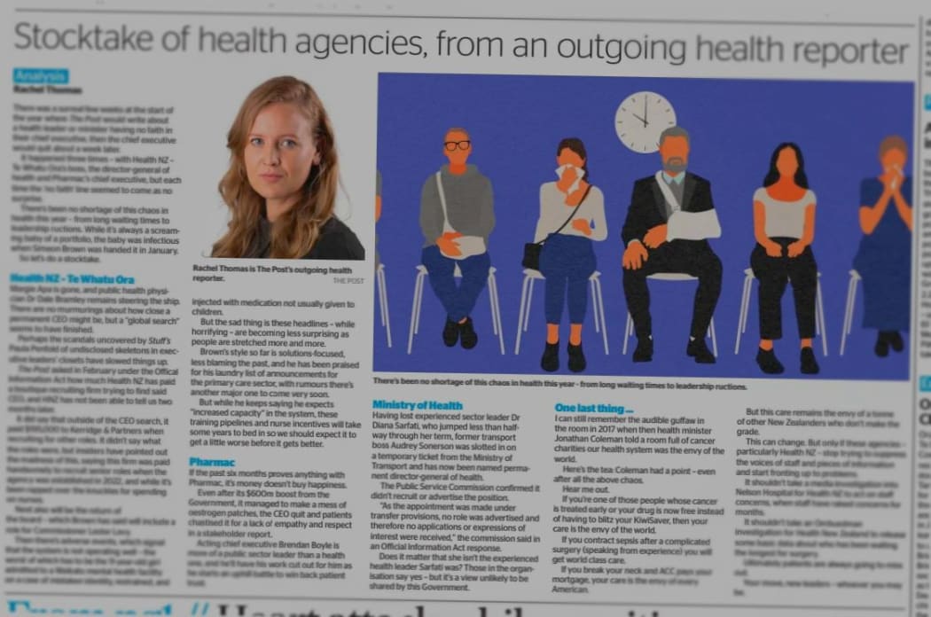 Rachel Thomas leaves the job of health reporter at The Post pondering the problems of reporting the crisis-hit sector.
