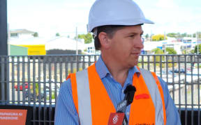 Transport Minister Michael Wood at Pukekohe Station
