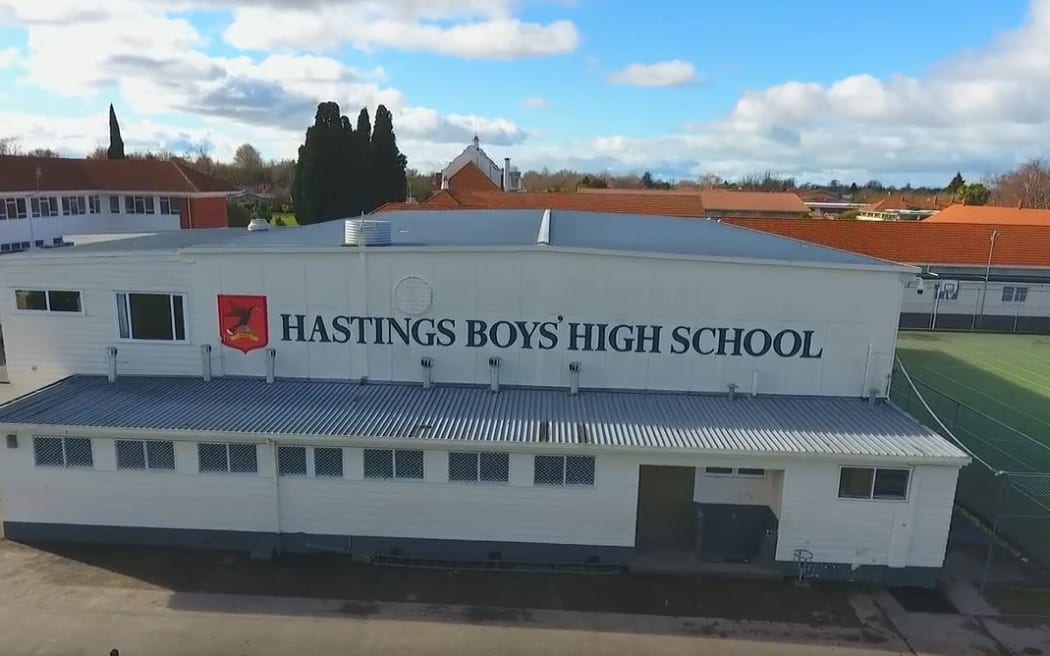 Screenshot from Hastings Boys' High School YouTube video.