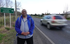 Roddy Hapati Pihema says the camera is a last resort to reduce speeds through the settlement of Taumatamākuku.