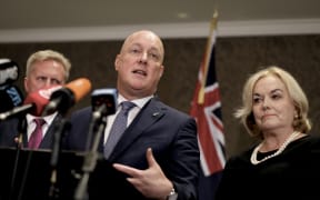 Prime Minister Christopher Luxon speaks to media after his State of the Nation address on 23/1/2025.