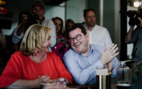 At a get-together with Jacinda Ardern and other Ministers day after election
