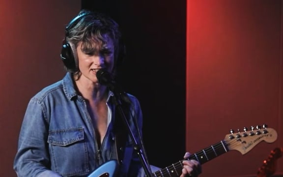 Julia Deans performing with Fur Patrol