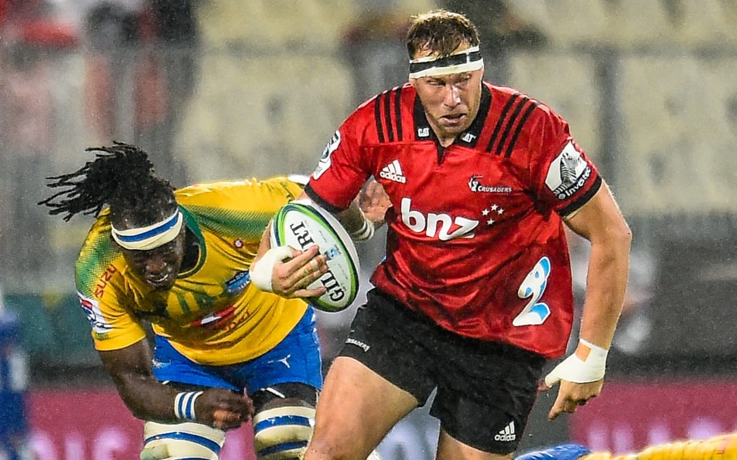 Wyatt Crockett on the charge against the Bulls.