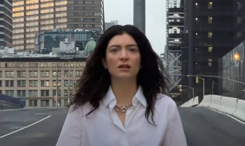 Lorde in the music video for 'What Was That'