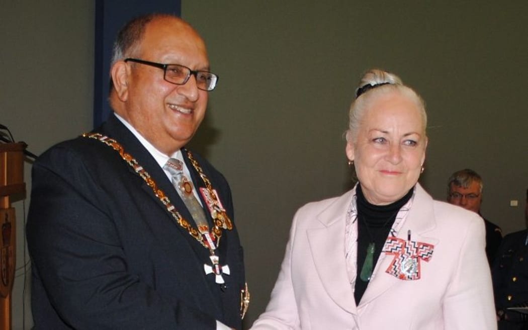 Michelle Kidd at her investiture ceremony in 2010.