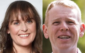 Ilam MP Sarah Pallett and Chris Hipkins.