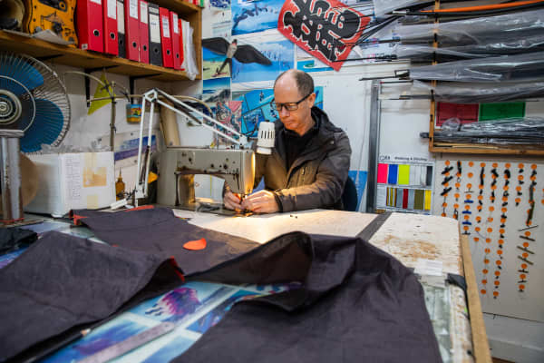 Inside the Kiteworks shop in Auckland