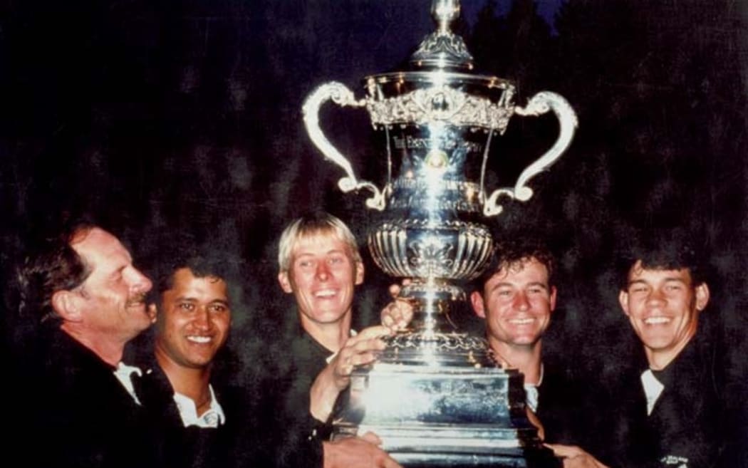 The 1992 Eisenhower Trophy winning New Zealand team.