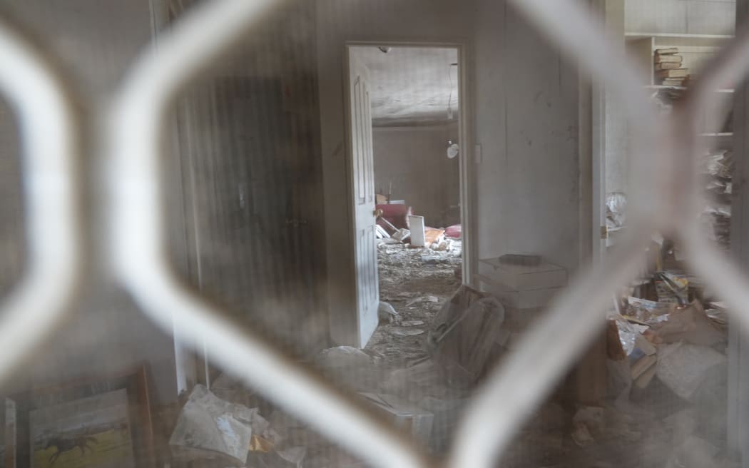 A peek inside the Greenes' home, was 'pretty much untouched' since the cyclone.