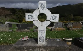 Headstones at the Makara Cemetery Wellington